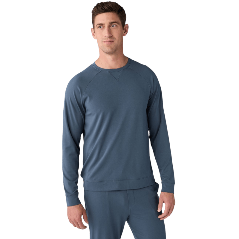 Cozy Earth Men's Ultra-Soft Bamboo Pullover Crew - Sweatshirts - SwagWear