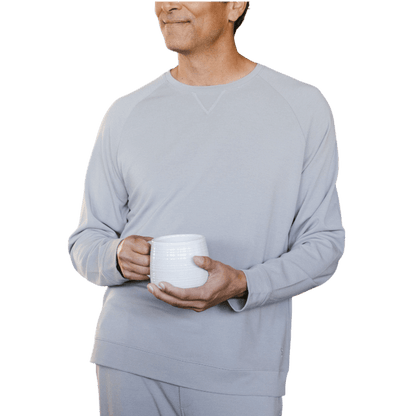 Cozy Earth Men's Ultra-Soft Bamboo Pullover Crew - Sweatshirts - SwagWear