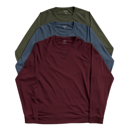 Cozy Earth Men's Ultra-Soft Bamboo Pullover Crew - Sweatshirts - SwagWear
