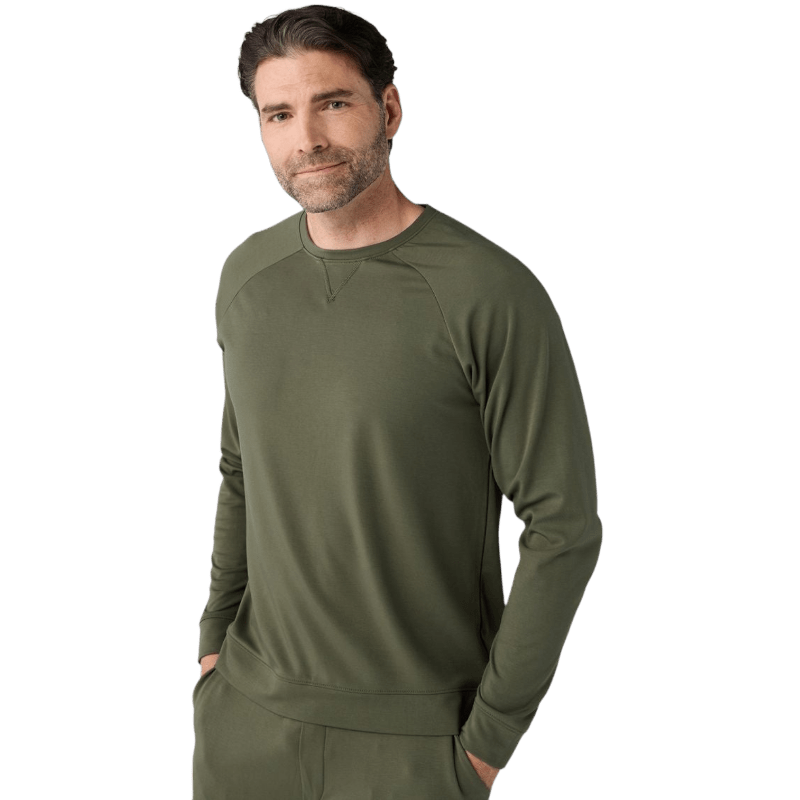 Cozy Earth Men's Ultra-Soft Bamboo Pullover Crew - Sweatshirts - SwagWear