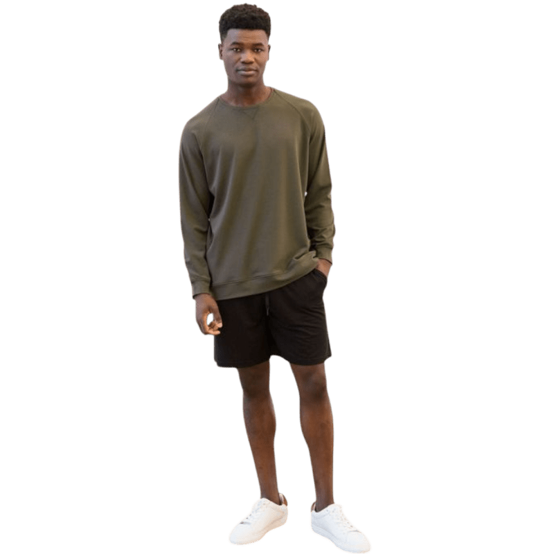 Cozy Earth Men's Ultra-Soft Bamboo Pullover Crew - Sweatshirts - SwagWear