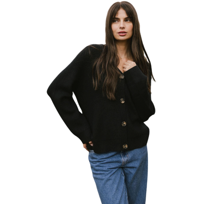 Cozy Earth Oversized Classic Cardigan - Black / XS - Cardigans