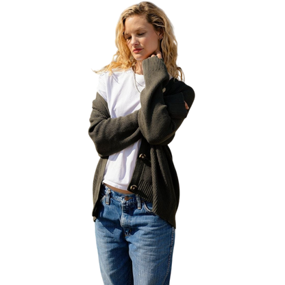 Cozy Earth Oversized Classic Cardigan - Cardigans