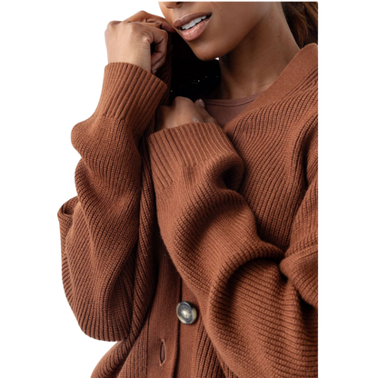 Cozy Earth Oversized Classic Cardigan - Cardigans