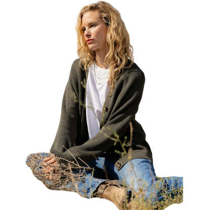 Cozy Earth Oversized Classic Cardigan - Cardigans
