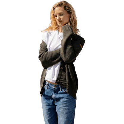 Cozy Earth Oversized Classic Cardigan - Cardigans - SwagWear