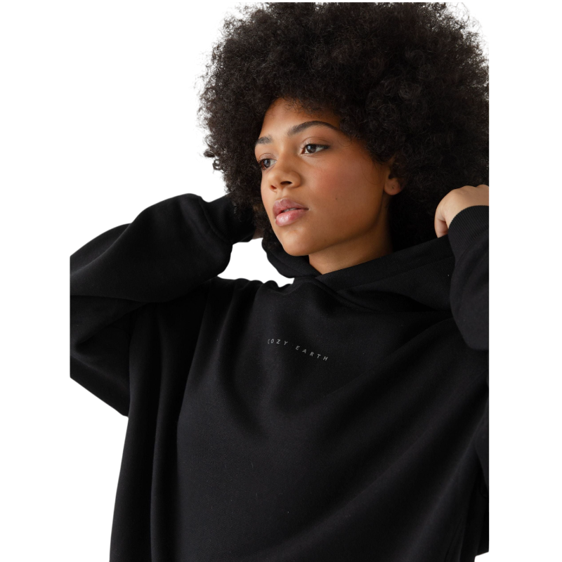 Cozy Earth Women’s CityScape Hoodie - Black / XS - Hoodies