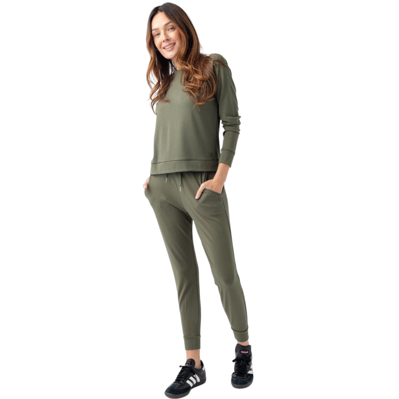 Cozy Earth Women’s Ultra-Soft Bamboo Pullover Crew - Sweatshirts