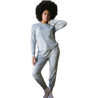Cozy Earth Women’s Ultra-Soft Bamboo Pullover Crew - Sweatshirts