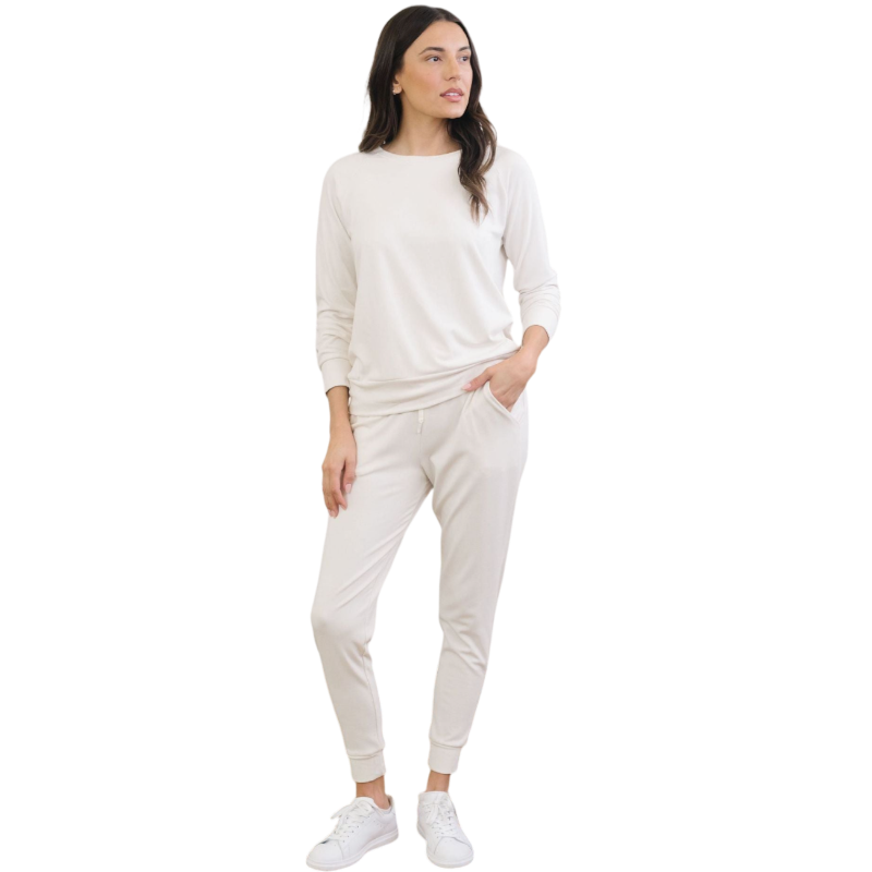 Cozy Earth Women’s Ultra-Soft Bamboo Pullover Crew - Sweatshirts