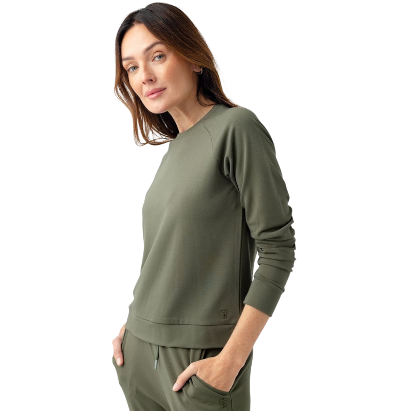 Cozy Earth Women’s Ultra-Soft Bamboo Pullover Crew - Sweatshirts