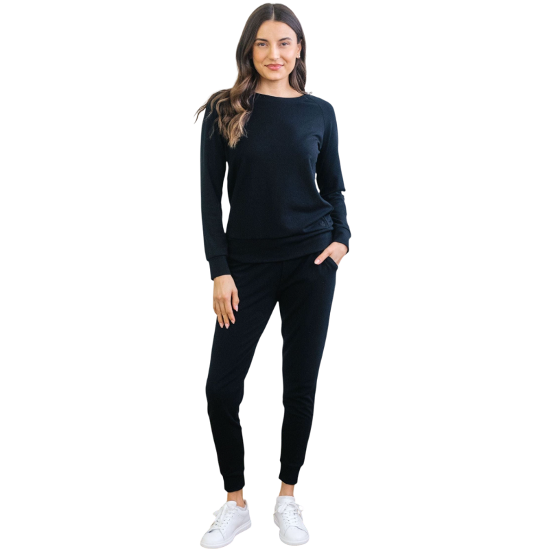 Cozy Earth Women’s Ultra-Soft Bamboo Pullover Crew - Sweatshirts