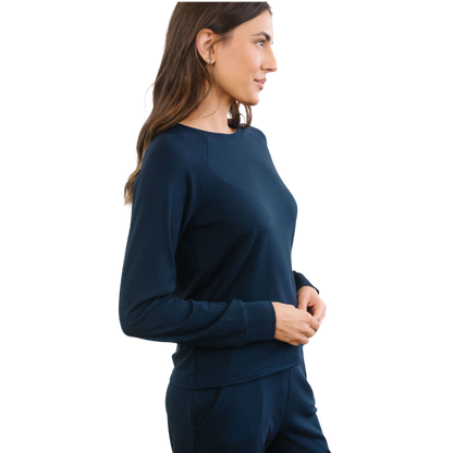 Cozy Earth Women’s Ultra-Soft Bamboo Pullover Crew - Sweatshirts