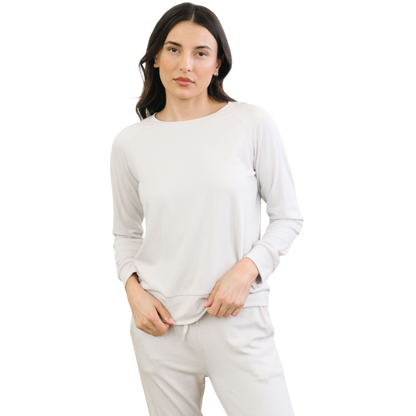 Cozy Earth Women’s Ultra-Soft Bamboo Pullover Crew - Sweatshirts