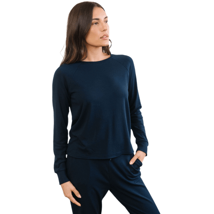 Cozy Earth Women's Ultra-Soft Bamboo Pullover Crew - Sweatshirts - SwagWear