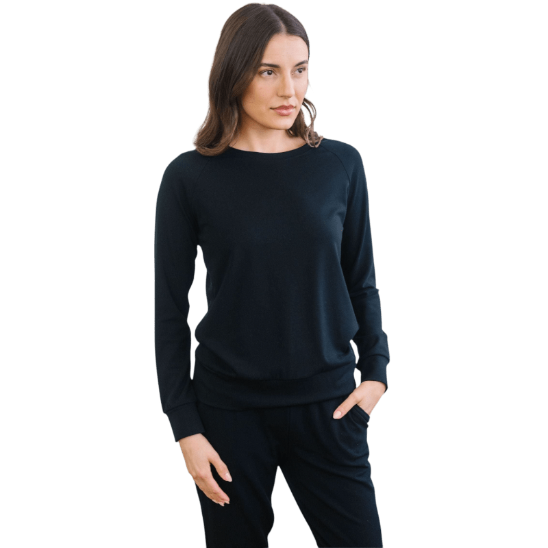 Cozy Earth Women's Ultra-Soft Bamboo Pullover Crew - Sweatshirts - SwagWear