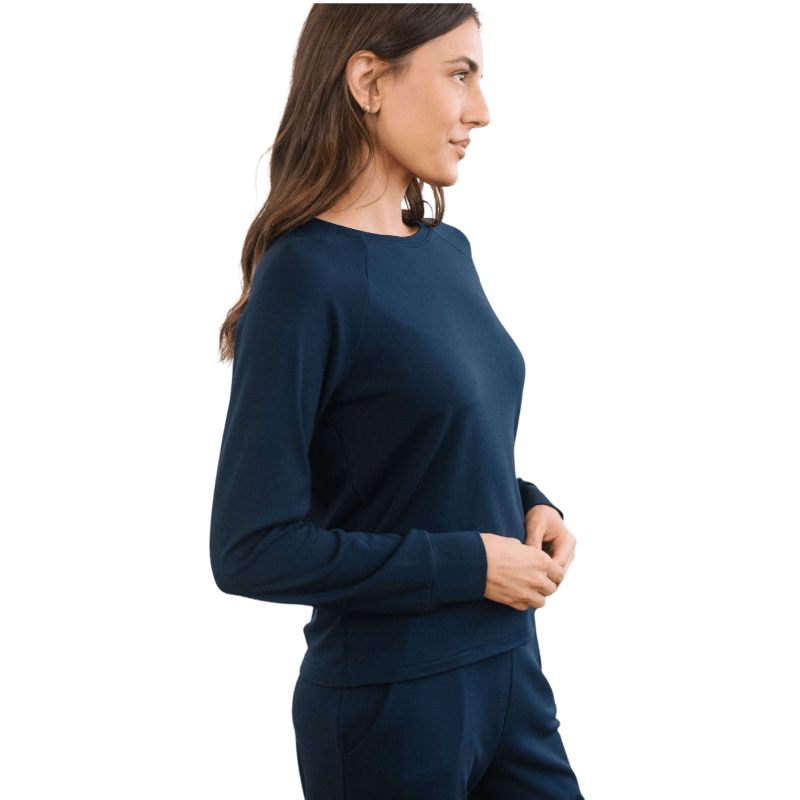 Cozy Earth Women's Ultra-Soft Bamboo Pullover Crew - Sweatshirts - SwagWear