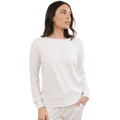 Cozy Earth Women's Ultra-Soft Bamboo Pullover Crew - Sweatshirts - SwagWear