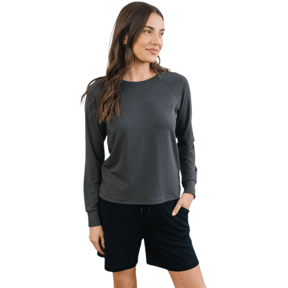 Cozy Earth Women's Ultra-Soft Bamboo Pullover Crew - Sweatshirts - SwagWear