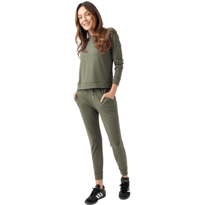 Cozy Earth Women's Ultra-Soft Bamboo Pullover Crew - Sweatshirts - SwagWear