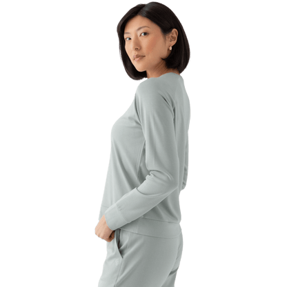 Cozy Earth Women's Ultra-Soft Bamboo Pullover Crew - Sweatshirts - SwagWear