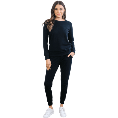 Cozy Earth Women's Ultra-Soft Bamboo Pullover Crew - Sweatshirts - SwagWear