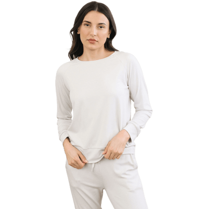 Cozy Earth Women's Ultra-Soft Bamboo Pullover Crew - Sweatshirts - SwagWear