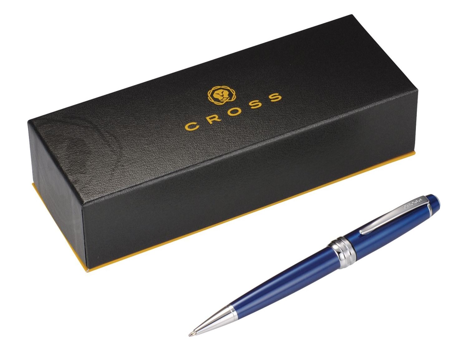 Cross® Bailey Blue Lacquer Ballpoint - Blue - Ballpoint Pens