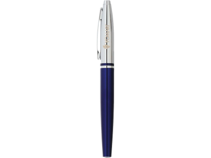 Cross® Calais Chrome Blue Roller Ball - Blue - Roller Ball Pens