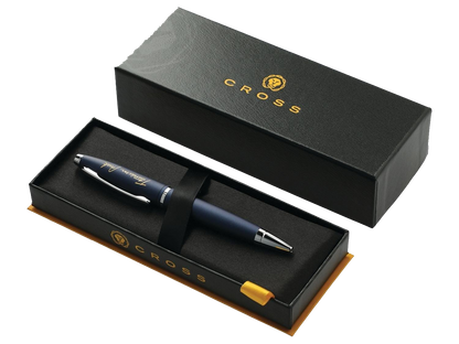 Cross® Calais Matte Metallic Midnight Blue Ballpoint - Blue - Ballpoint Pens