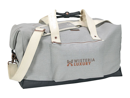 Cutter & Buck® 19’’ Cotton Weekender Duffle Bag - Gray - Duffel Bags