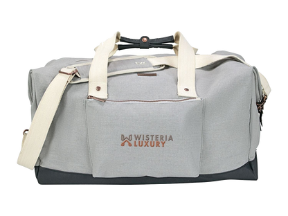 Cutter & Buck® 19’’ Cotton Weekender Duffle Bag - Gray - Duffel Bags