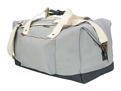 Cutter & Buck® 19’’ Cotton Weekender Duffle Bag - Gray - Duffel Bags
