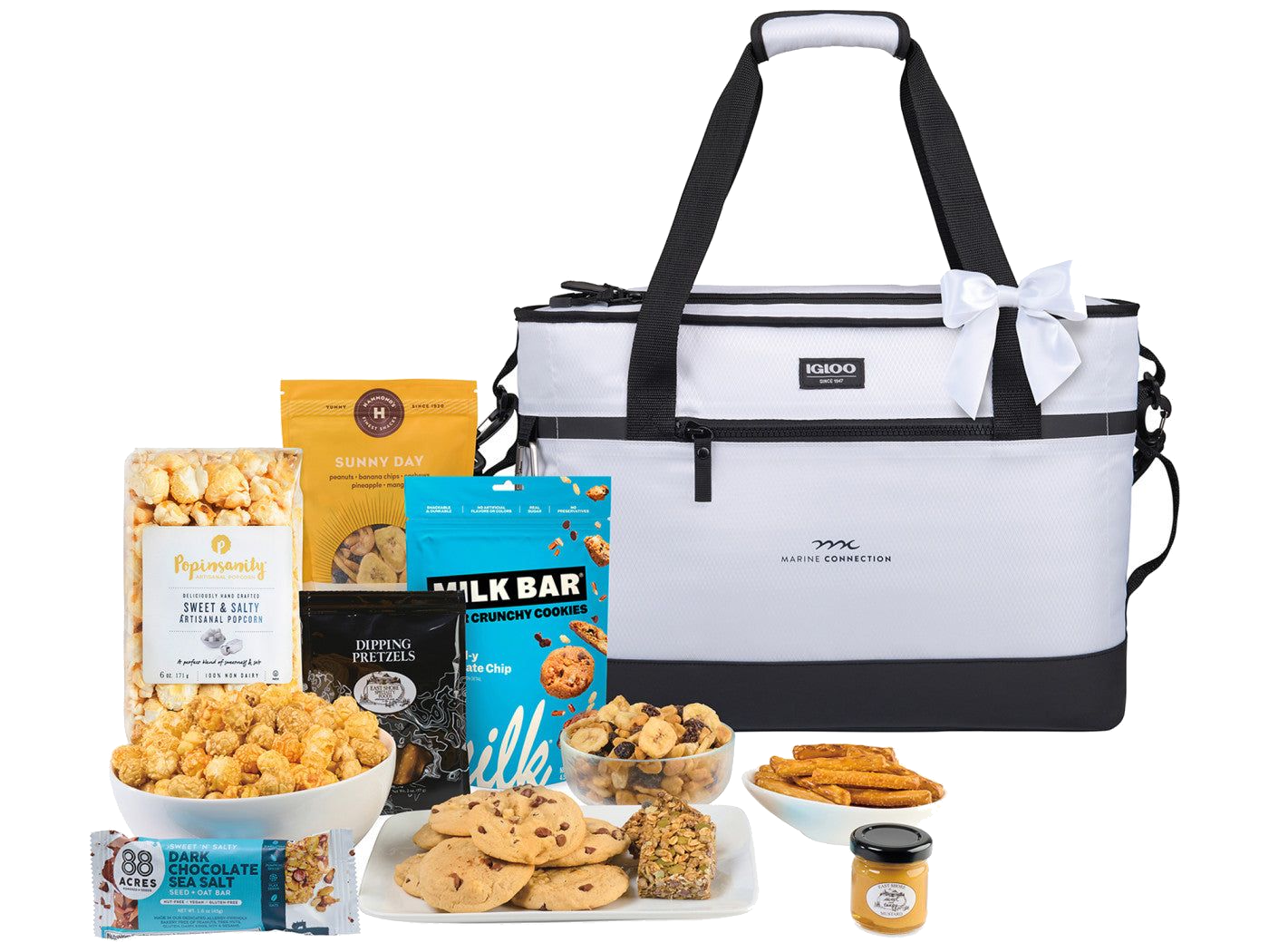 Downtime Days Gourmet Cooler - White - Food Gift Sets