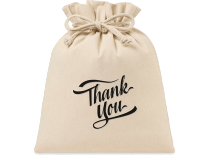 Eco-conscious Canvas Drawstring Gift Bag - Large - gift bag - SwagWear
