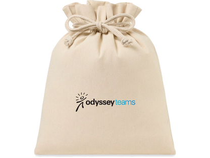 Eco-conscious Canvas Drawstring Gift Bag - Large - Natural - gift bag