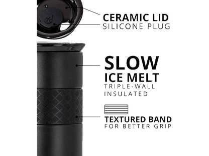 Elemental Artisan 16oz Tumbler - Matte Black - Tumblers - SwagWear