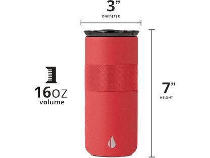 Elemental Artisan 16oz Tumbler - Matte Red - Tumblers - SwagWear
