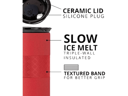 Elemental Artisan 16oz Tumbler - Matte Red - Tumblers - SwagWear