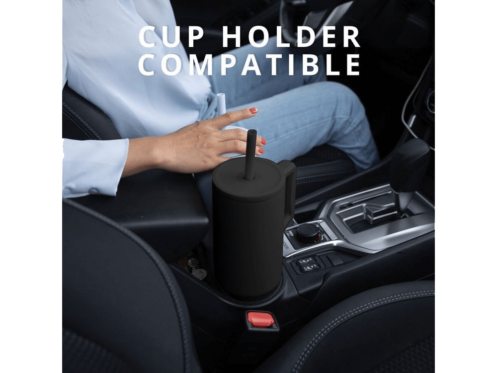 Elemental Commuter 40oz Tumbler - Black - Tumblers w/Straws - SwagWear