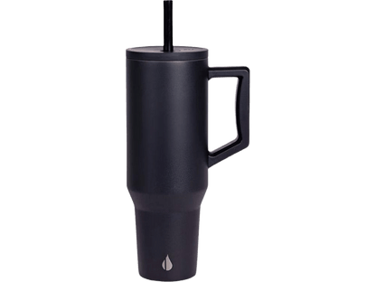 Elemental Commuter 40oz Tumbler - Black - Tumblers w/Straws - SwagWear