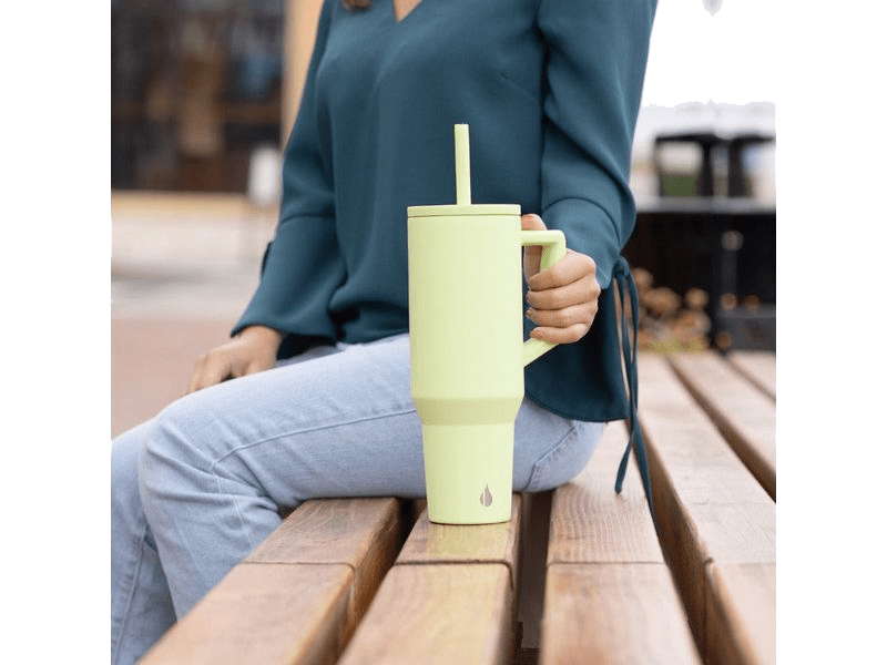 Elemental Commuter 40oz Tumbler - Key Lime - Tumblers w/Straws - SwagWear