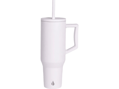 Elemental Commuter 40oz Tumbler - White - Tumblers w/Straws - SwagWear