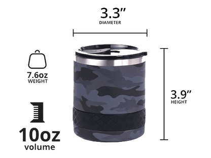 Elemental Recess 10oz Rocks Tumbler - Camo - Rocks Tumblers - SwagWear