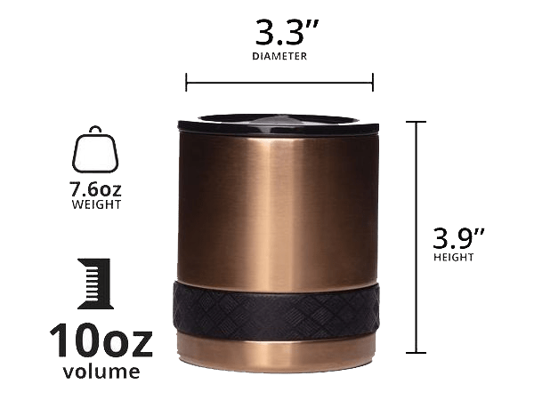 Elemental Recess 10oz Rocks Tumbler - Copper - Rocks Tumblers - SwagWear