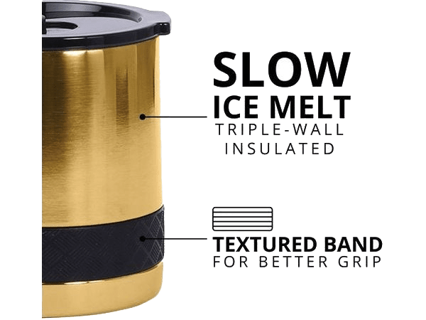 Elemental Recess 10oz Rocks Tumbler - Gold - Rocks Tumblers - SwagWear