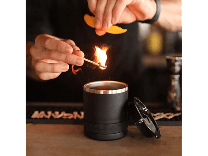 Elemental Recess 10oz Rocks Tumbler - Matte Black - Rocks Tumblers - SwagWear