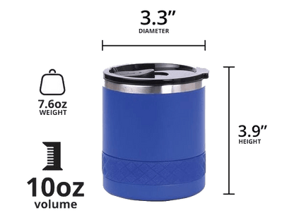 Elemental Recess 10oz Rocks Tumbler - Royal Blue - Rocks Tumblers - SwagWear