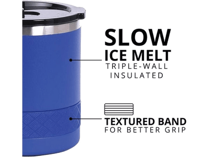 Elemental Recess 10oz Rocks Tumbler - Royal Blue - Rocks Tumblers - SwagWear