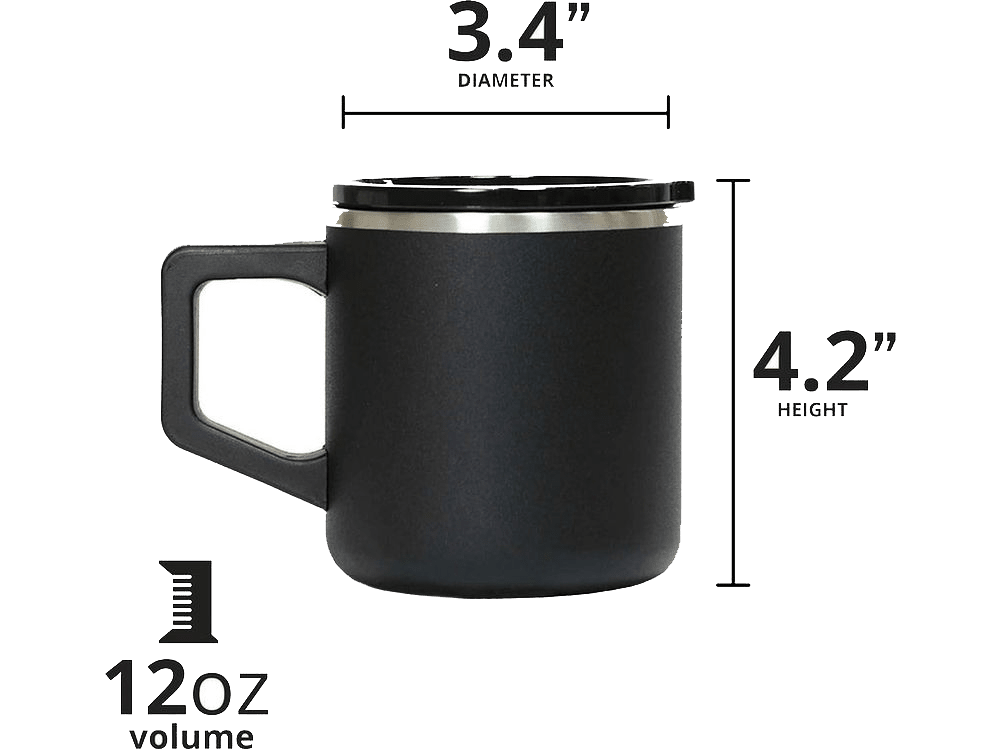Elemental Summit 12oz Mug - Black - Mugs - SwagWear